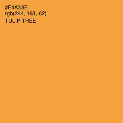 #F4A33E - Tulip Tree Color Image